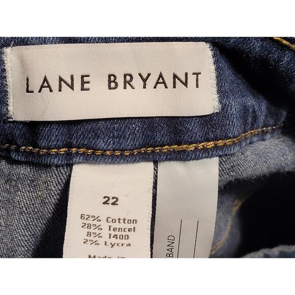 Lane Bryant Flex Magic Waist Band Mid-Rise Wide Leg Denim Jeans Womens Size 22 - Picture 7 of 7